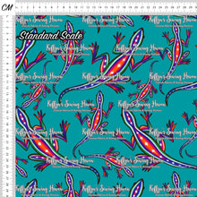 Load image into Gallery viewer, *BACK ORDER* Tribal Lizards Teal