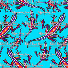 Load image into Gallery viewer, *BACK ORDER* Tribal Lizards Blue