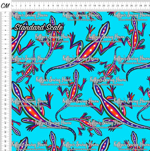 *BACK ORDER* Tribal Lizards Blue