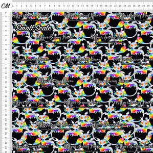 *BACK ORDER* Funky Rainbow Dragons Black