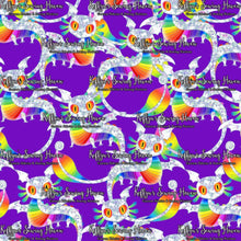 Load image into Gallery viewer, *BACK ORDER* Funky Rainbow Dragons Purple