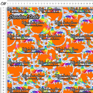*BACK ORDER* Funky Rainbow Dragons Orange