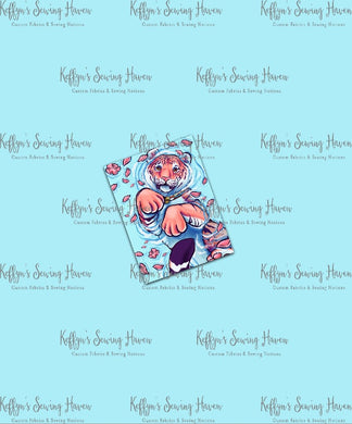 Playful Tiger ADULT Panel Cotton Lycra 180gsm