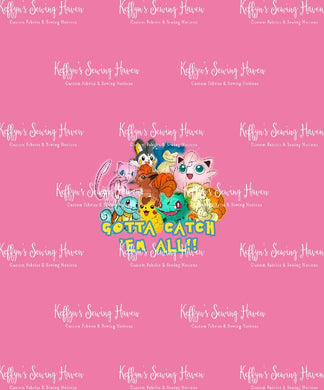 *BACK ORDER* Little Critters Catch Em All Pink Panels