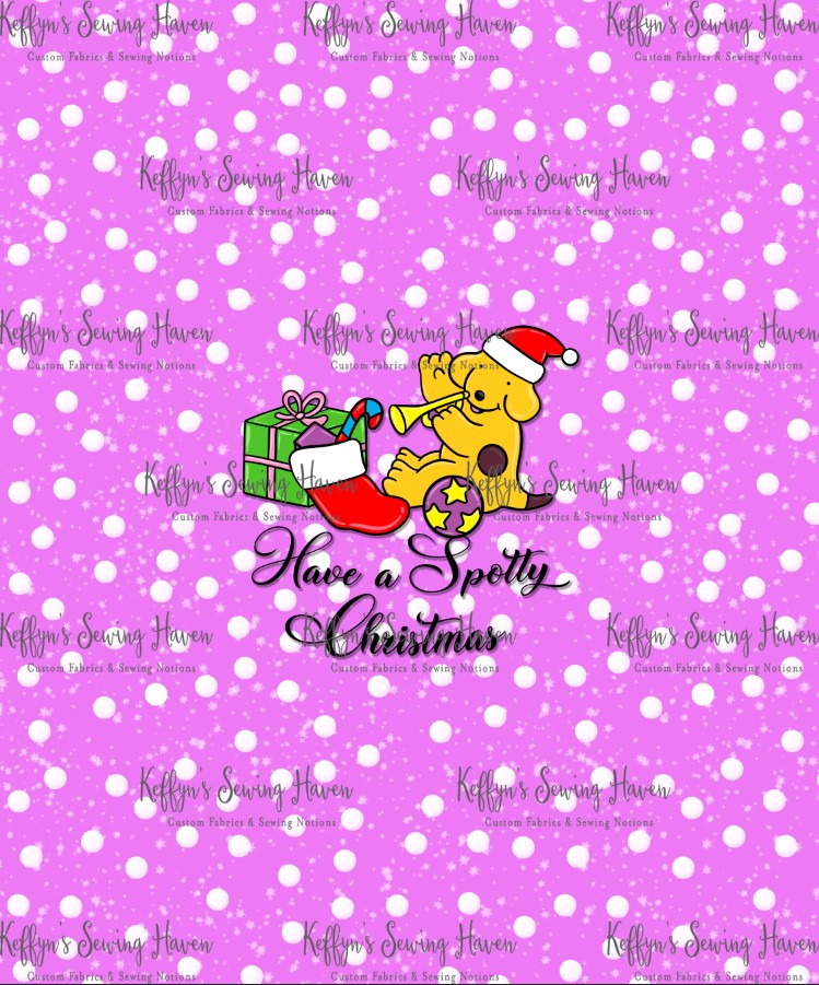 *BACK ORDER* Xmas Playful Pup 'Spotty Xmas' CHILD Panels