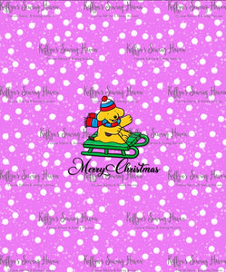 *BACK ORDER* Xmas Playful Pup 'Sleigh' ADULT Panels