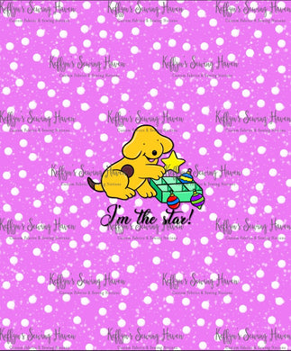 *BACK ORDER* Xmas Playful Pup 'Star' BIG KID Panels