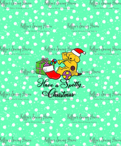 *BACK ORDER* Xmas Playful Pup 'Spotty Xmas' ADULT Panels