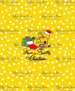 *BACK ORDER* Xmas Playful Pup 'Spotty Xmas' BIG KID Panels