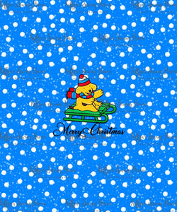 *BACK ORDER* Xmas Playful Pup 'Sleigh' ADULT Panels