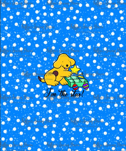 *BACK ORDER* Xmas Playful Pup 'Star' ADULT Panels