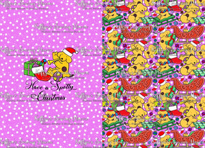 *BACK ORDER* Playful Pup Xmas Santa Sack Panels