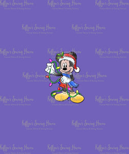 *BACK ORDER* Cartoon Xmas Mouse BIG KID Panels