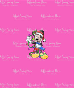 *BACK ORDER* Cartoon Xmas Mouse BIG KID Panels