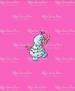 *BACK ORDER* Cartoon Xmas Snowman ADULT Panels