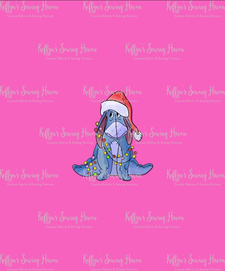 *BACK ORDER* Cartoon Xmas Donkey CHILD Panels