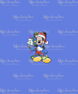 *BACK ORDER* Cartoon Xmas Mouse BIG KID Panels