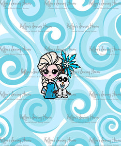 *BACK ORDER* Ice Queen Snow Friends Panel