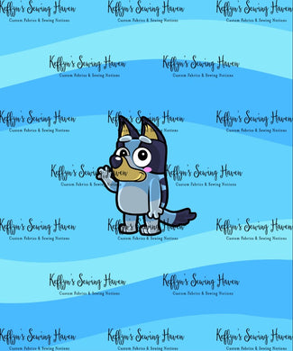 *BACK ORDER* Heelers Blue BIG KID Panels