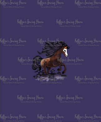 Hex Familiars Natural Horse ADULT Panel Cotton Lycra 240gsm