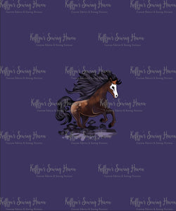 Hex Familiars Natural Horse ADULT Panel Cotton Lycra 240gsm