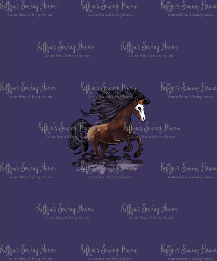 Hex Familiars Natural Horse ADULT Panel Cotton Lycra 240gsm