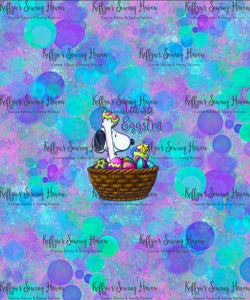 *BACK ORDER* Easter Dog 'Eggstra' ADULT Panels