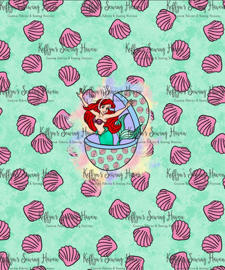 *BACK ORDER* Easter Mermaid Princess Shells Panels