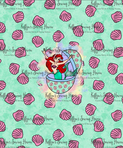 *BACK ORDER* Easter Mermaid Princess Shells Panels
