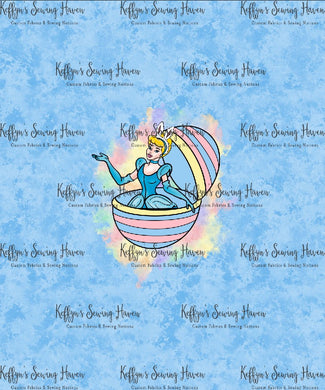 *BACK ORDER* Easter Slipper Princess Blue Haze Panels