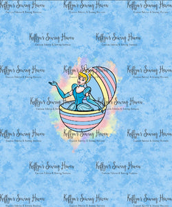 *BACK ORDER* Easter Slipper Princess Blue Haze Panels