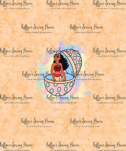 *BACK ORDER* Easter Island Princess Orange Haze Panels