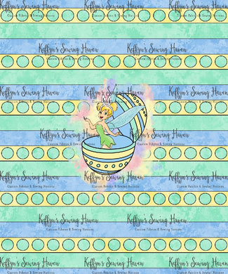*BACK ORDER* Easter Fairy Princess Stripes Panels