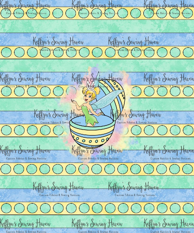 *BACK ORDER* Easter Fairy Princess Stripes Panels