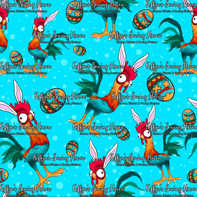 *BACK ORDER* Easter Crazy Rooster Blue