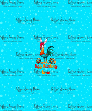*BACK ORDER* Easter Crazy Rooster Blue Panels