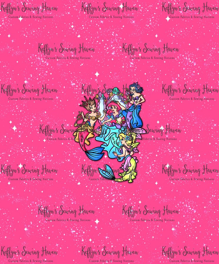 *BACK ORDER* Mermaid Princess Bright Scene Panels