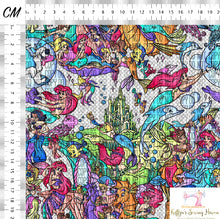Load image into Gallery viewer, *BACK ORDER* Mermaid Princess Bright Scene CLEAR VINYL