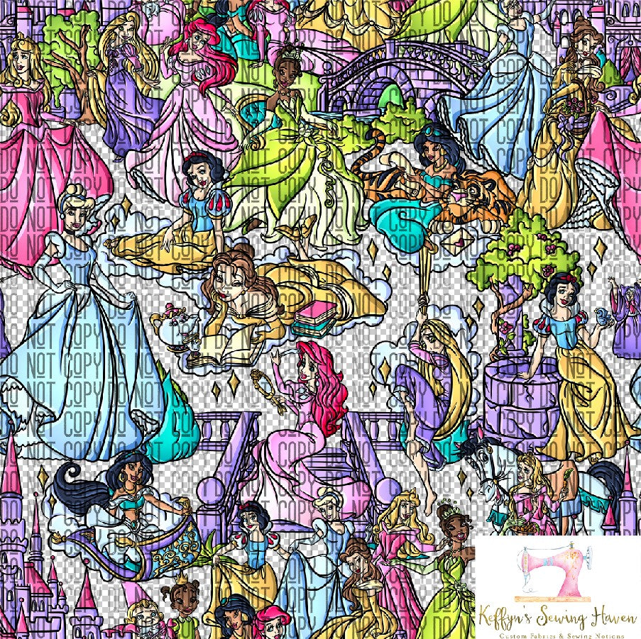 *BACK ORDER* Princesses Mash Up Scene CLEAR VINYL