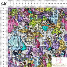 Load image into Gallery viewer, *BACK ORDER* Princesses Mash Up Scene CLEAR VINYL