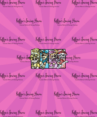 *BACK ORDER* Patrol Pups Pastel Comic Flare Pink