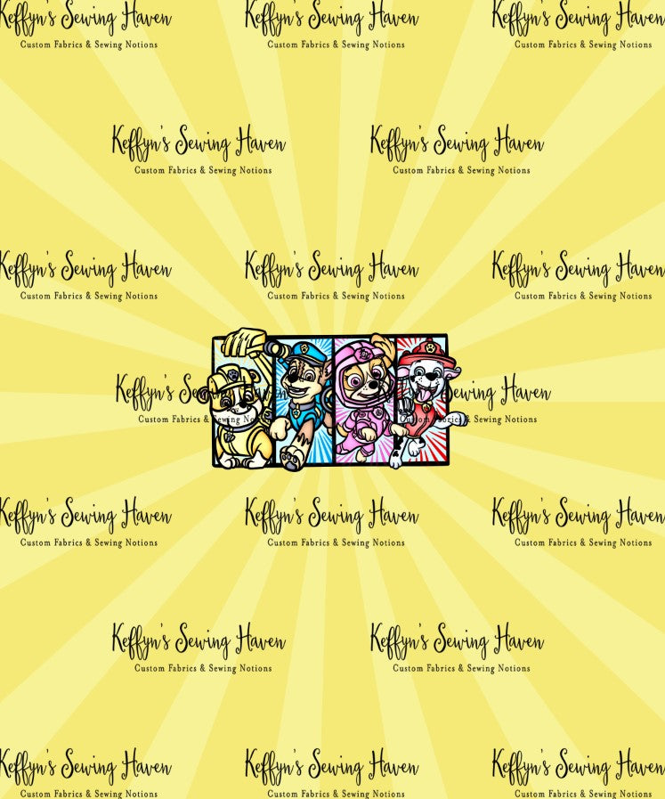 *BACK ORDER* Patrol Pups Pastel Comic Flare Yellow