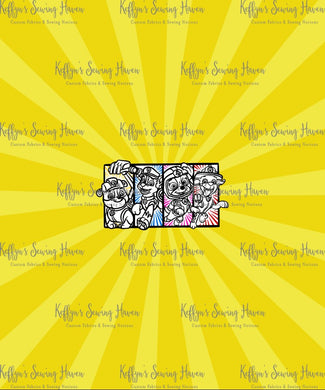 *BACK ORDER* Patrol Pups Colour Me Comic Flare Yellow