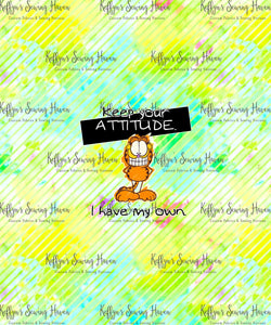 *BACK ORDER* Garfield Doodle 'Attitude' CHILD Panels 1-5