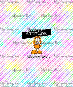 *BACK ORDER* Garfield Doodle 'Attitude' CHILD Panels 1-5