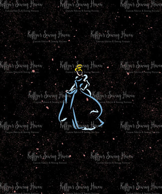 *BACK ORDER* Princess Outlines Slipper Panels