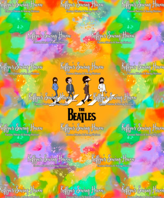 *BACK ORDER* Beatles Caricatures 'Walk' Orange Panels