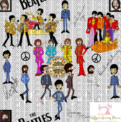 *BACK ORDER* Beatles Caricatures CLEAR VINYL