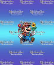 Load image into Gallery viewer, *BACK ORDER* Super Plumbers Floral &#39;Run&#39; ADULT Panel