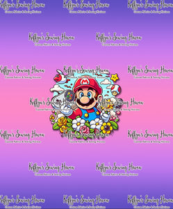 *BACK ORDER* Super Plumbers Floral 'Controller' CHILD Panels